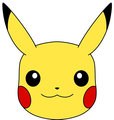 Pikachu Face Template Printable